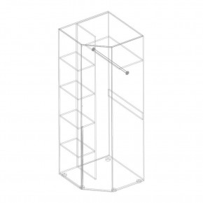 ВИТА Шкаф угловой (темно серый) в Агрызе - agryz.mebel24.online | фото 2