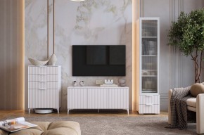 ЗЕФИР Гостиная К1 (белое дерево/белый муар) в Агрызе - agryz.mebel24.online | фото 1