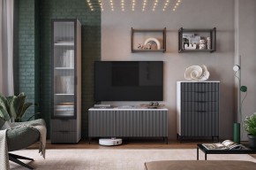 ЗЕФИР Гостиная К2 (белое дерево/черный муар) в Агрызе - agryz.mebel24.online | фото