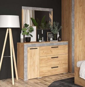 Зеркало Адель дуб крафт золотой/ателье светлое в Агрызе - agryz.mebel24.online | фото 2