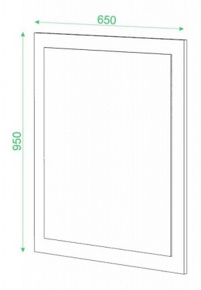 Зеркало настенное Домино в Агрызе - agryz.mebel24.online | фото 2